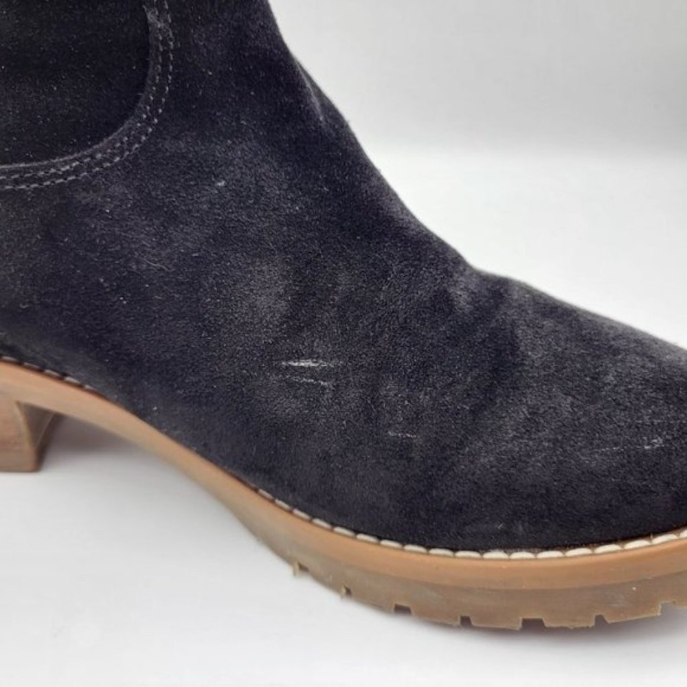 Boden Black Suede Plush Lined Ankle Booties, US Size 7, EUC - Picture 15 of 16